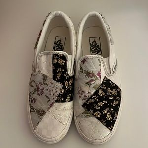 Vans Patchwork Brocade Slip-Ons, sz. 10.5